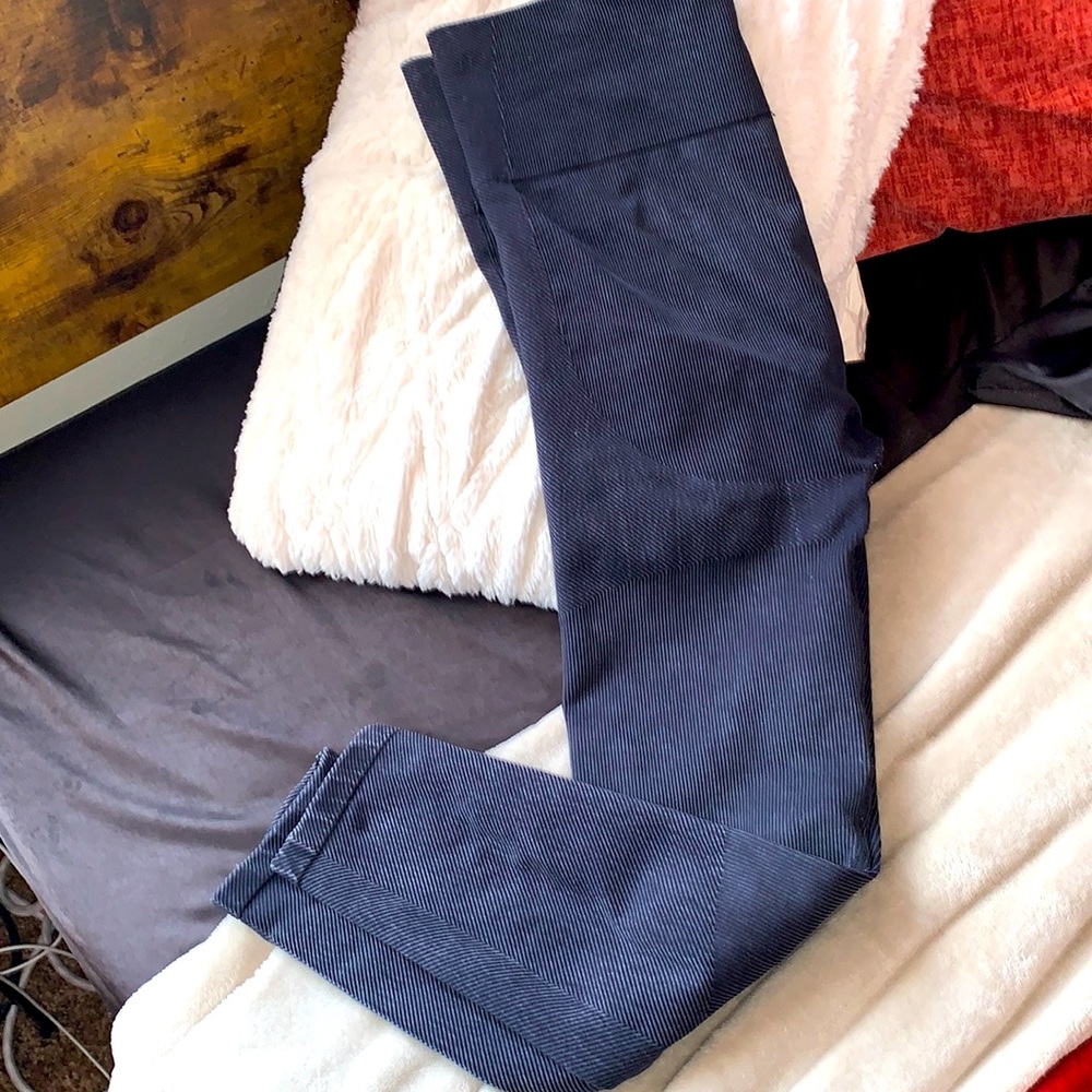 L ribbed black leggings